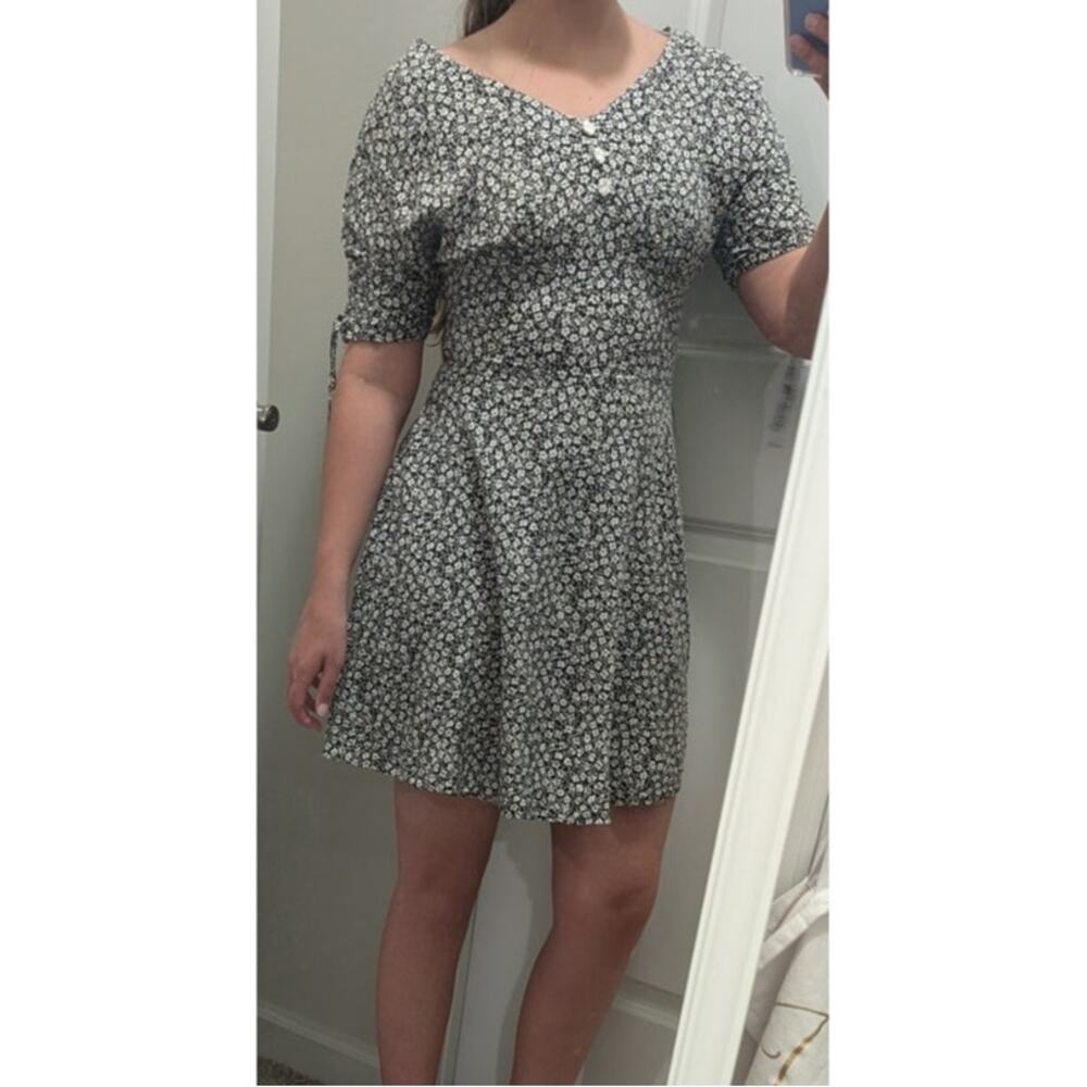 Vintage No Boundaries Floral Skater‎ Mini Dress Fit & Flare Cottagecore